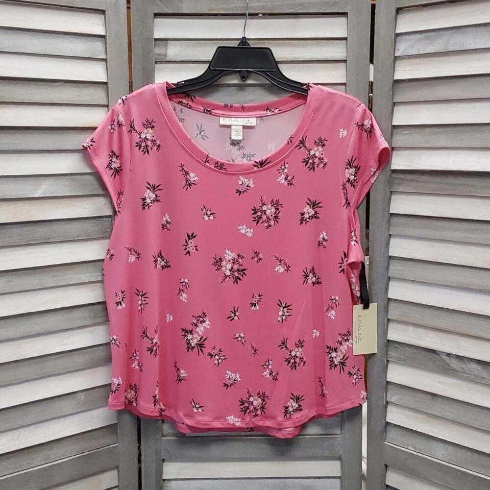 Floral Print Pink Top | Emaline Petite | X Large